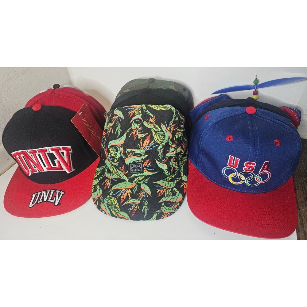 Reseller Lot 9 Snapback New Era 59Fifty Hat Cap USA Olympics USMNT Hawaii UNLV